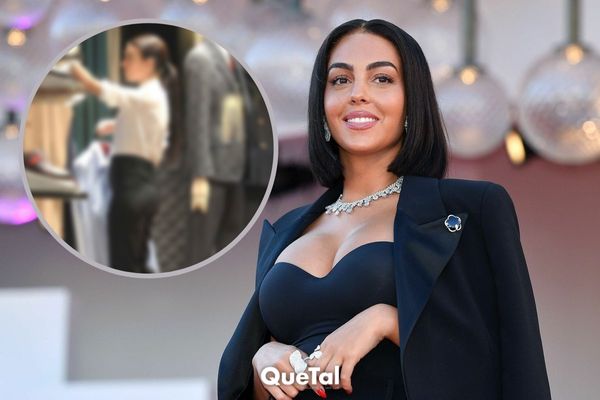 Filtran fotografías de Georgina Rodríguez cuando trabaja en Gucci; así era su uniforme